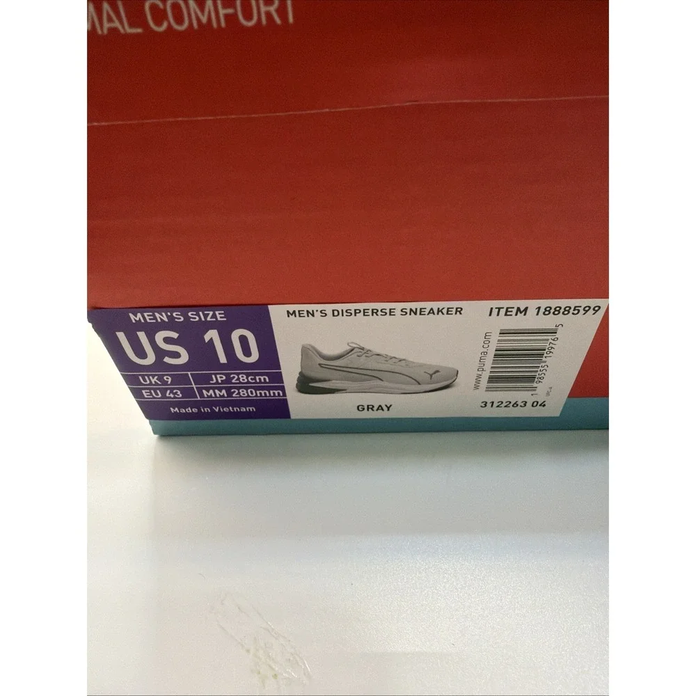 Puma Disperse Running Shoes Mens SoftFoam+ Sneakers Size‎ 10 - Gray. New